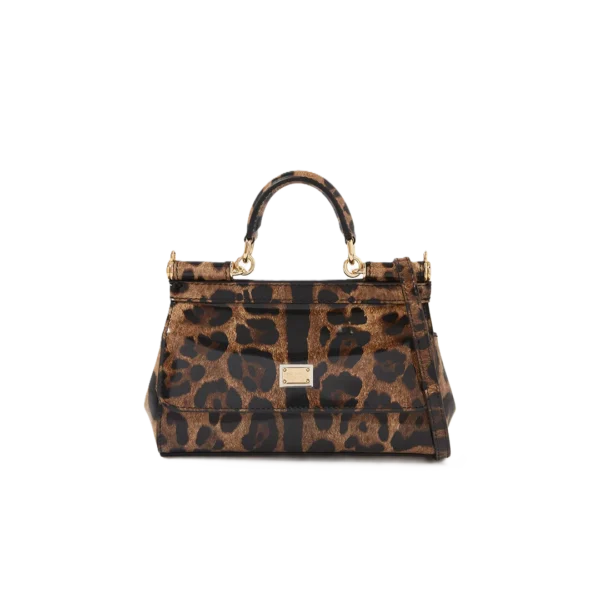 Mini Sicily handbag in leo-print