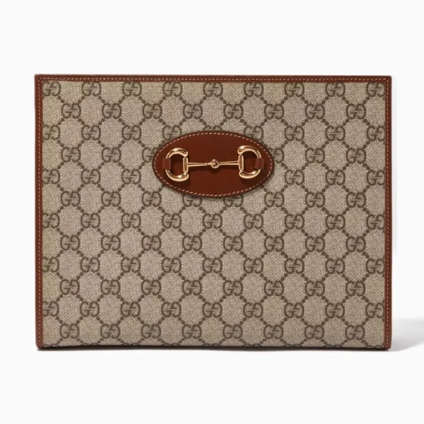 Gucci 1955 Horsebit GG Canvas Pouch