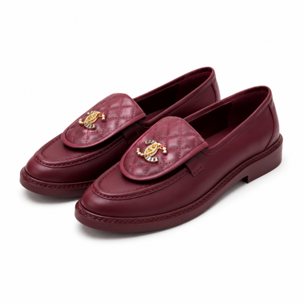 Chanel Quilted CC Loafers