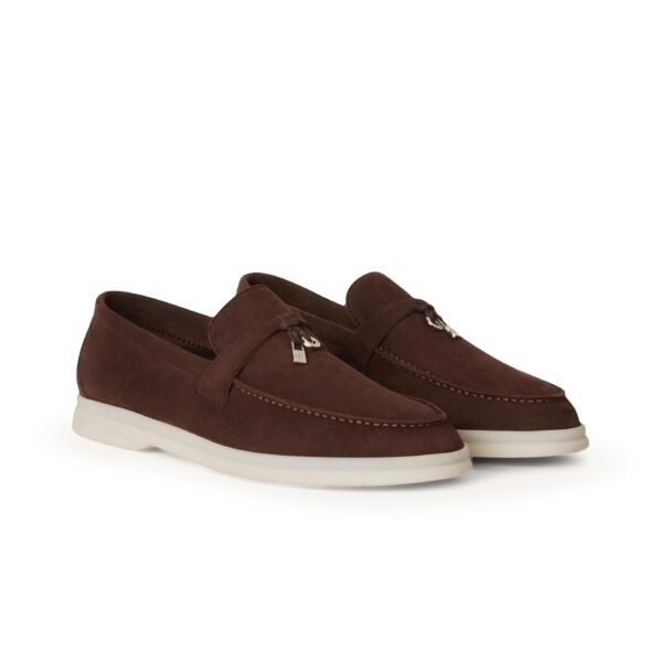 Loro Piana Summer Charms Walk Suede Loafer