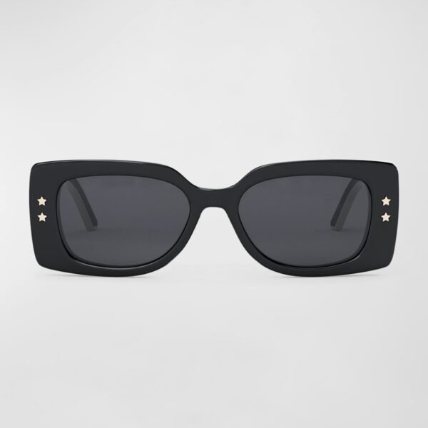 Diorpacific S1U Square Sunglasses Black White