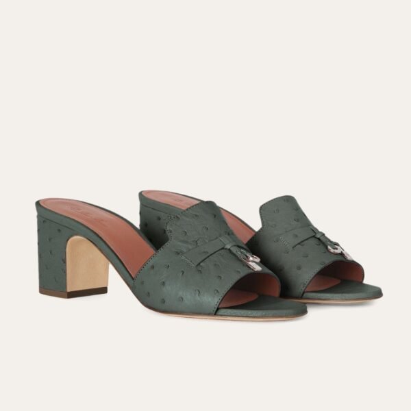 Loro Piana Summer Charms Sandal  Ostrich Leather