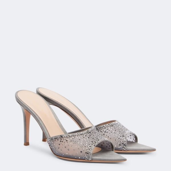 Gianvito Rossi RANIA MULE 85 GREY