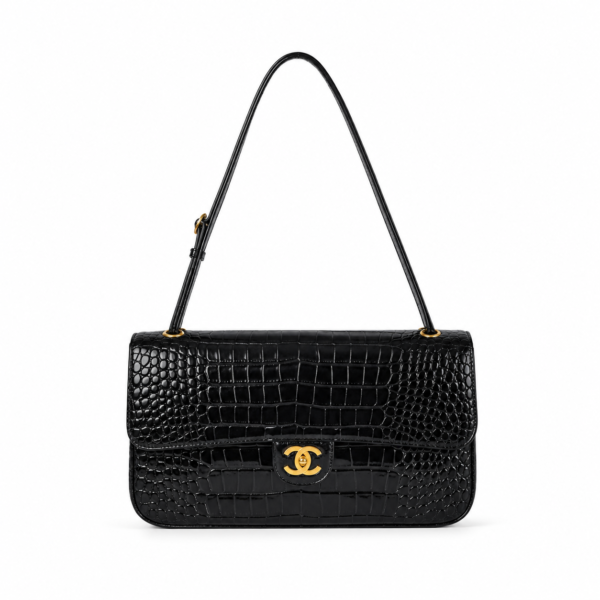 Chanel Crocodile Double Flap Bag