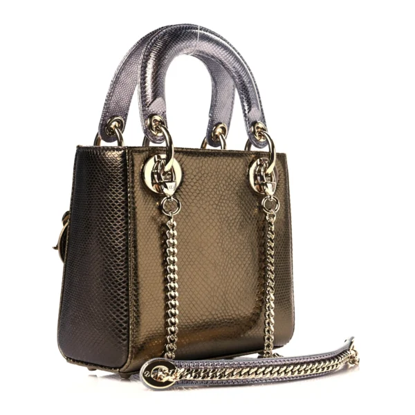 Dior Metallic Lizard Mini Lady Dior