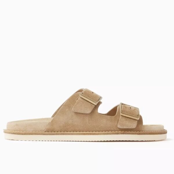 Brunello Cucinelli Double-buckle Sandals in Suede