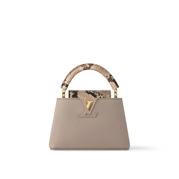 LV Taurillon Snakeskin Mini Capucines