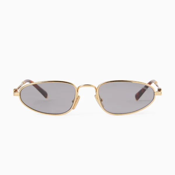 Miu Miu Oval Sunglasses in Metal